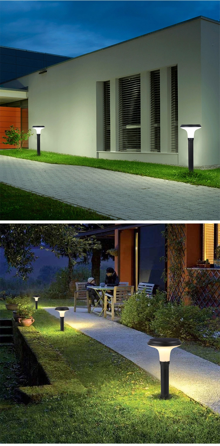 Pathway Courtyard Park Garden Outdoor IP65 Bollard 5W LED Solar Lawn Lamp