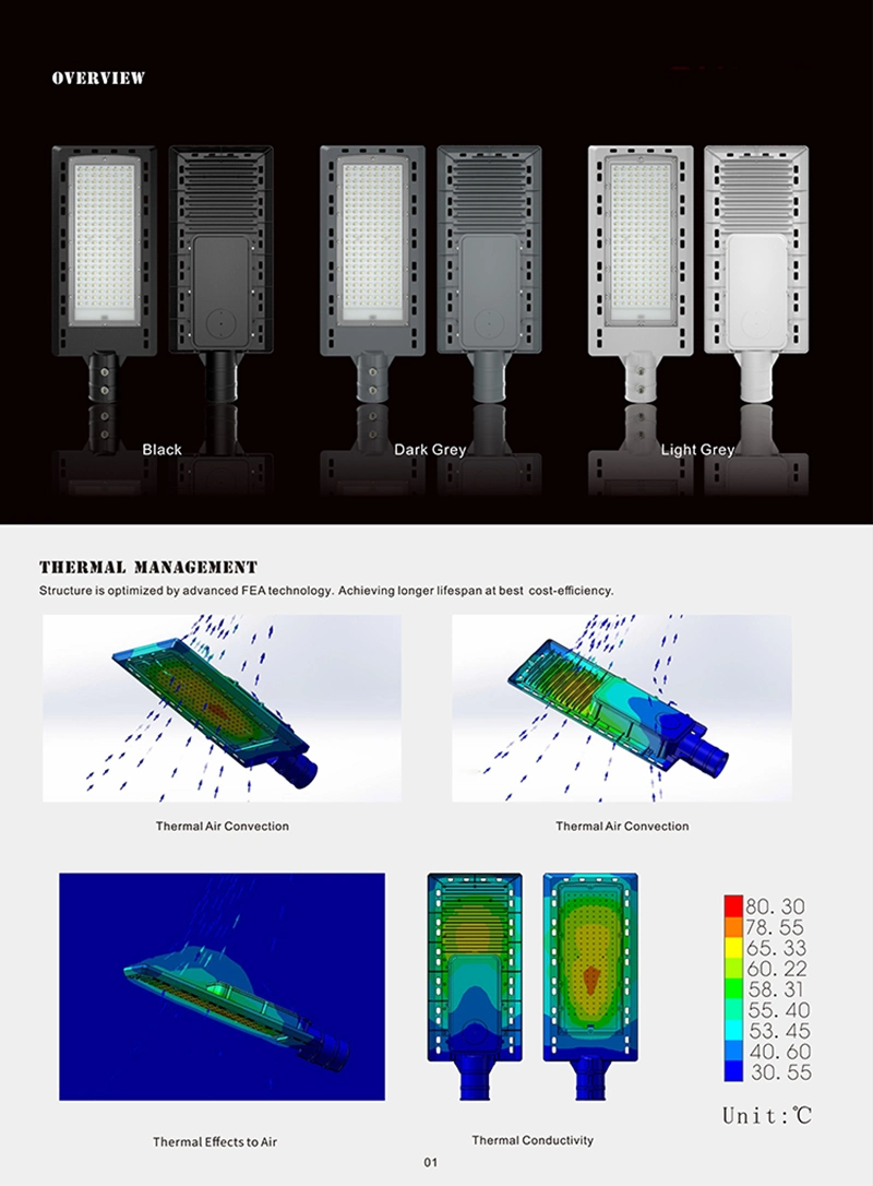 Commercial Electric Parking Lot Street 30W 50W 100W 200W Outdoor LED Lighting