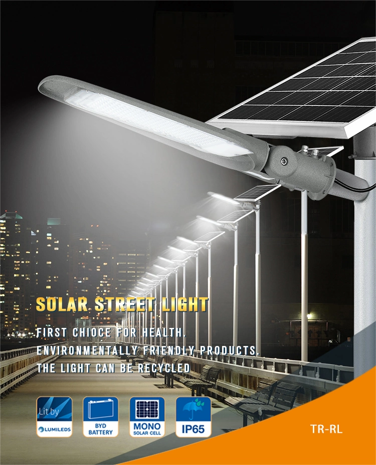 Outdoor Road Lamp Garden Yard Wall Waterproof IP65 High Power 30W 50W 100W 150W 200W Solar LED Street Light Price