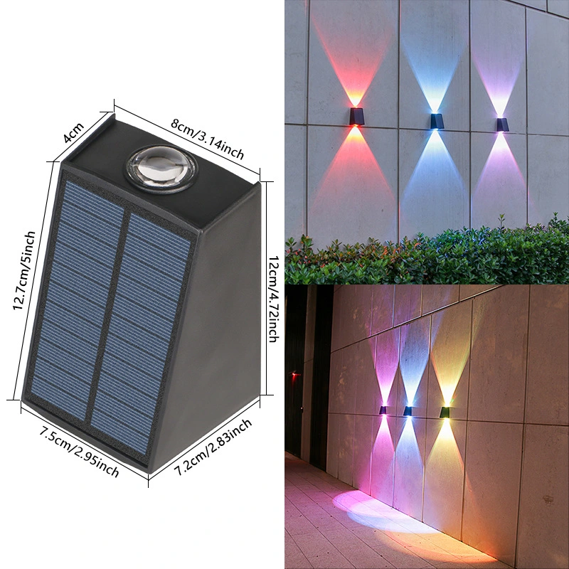 Wholesale Outdoor Solar Wall Washing Lamp up and Down Lighting for Courtyard