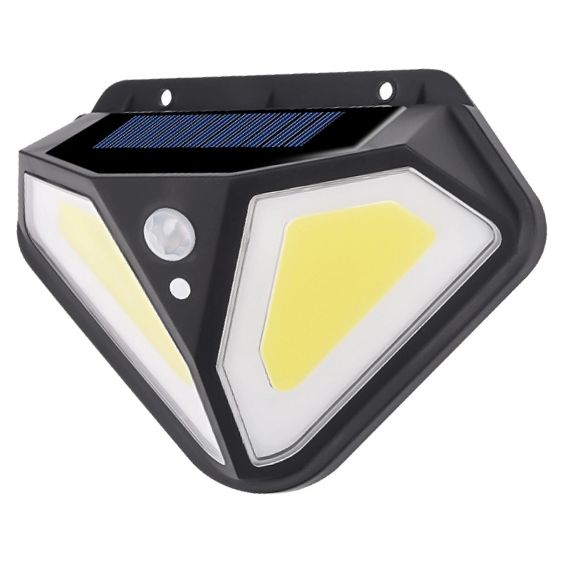 New Solar Wall Lamp Two-Sided 102LED Human Body Induction Lamp Outdoor Courtyard Garden Villa Wall Lamp