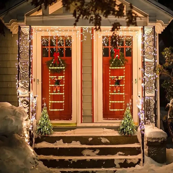 Garden Window Warm White Widely Application LED Christmas Lights Decorative Ladder Lights