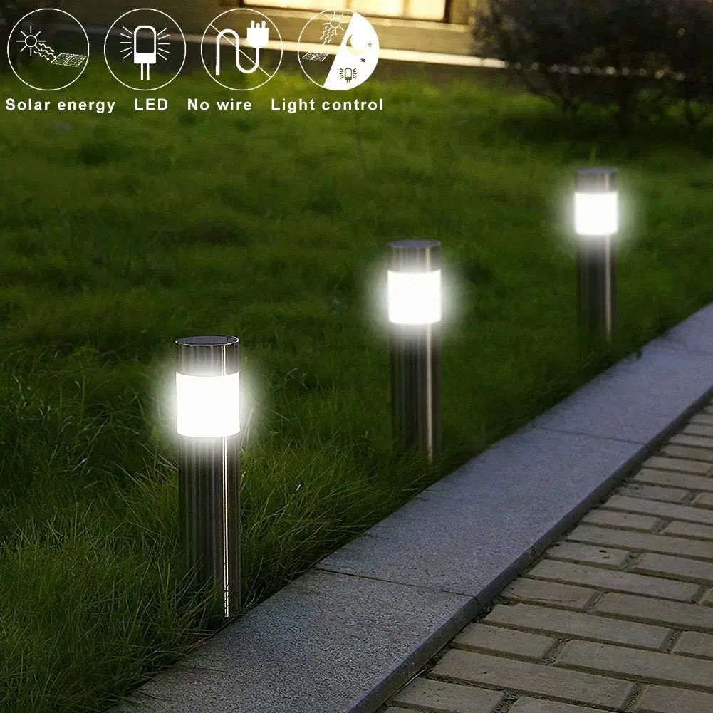 Reasonable Price Park Walkway Bollard Outdoor Solar Landscape Garden Light