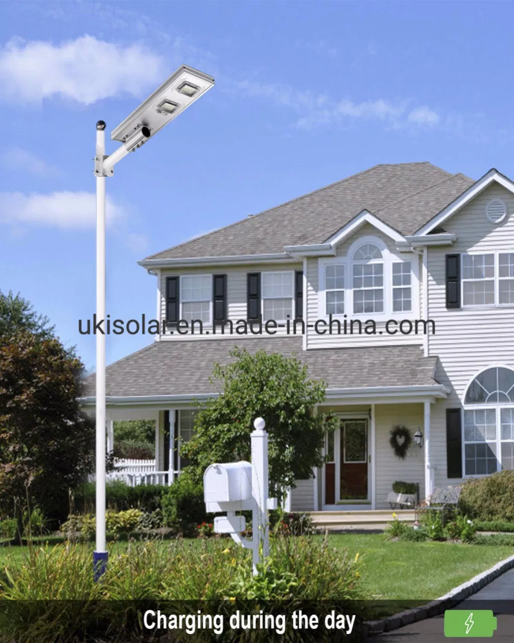 Ukisolar Hot Sale Outdoor Courtyard Waterproof IP65 50 100 150 Watt All in One LED Solar Street Light Price