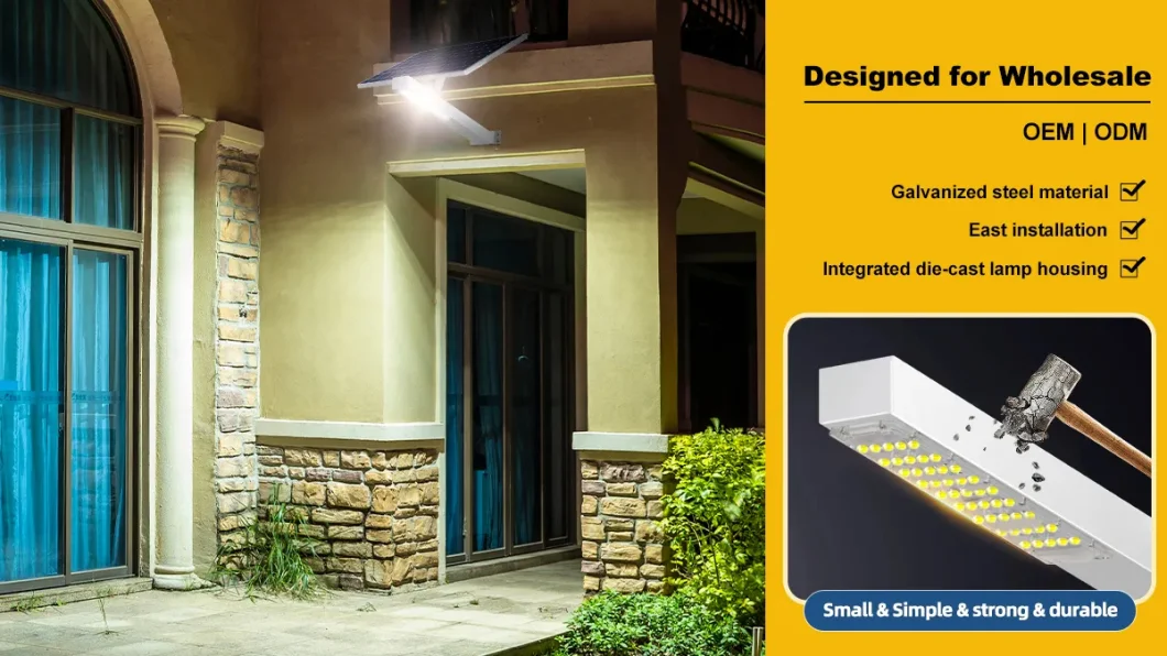 Easy Installation Outdoor Solar LED Street Light Wall Light