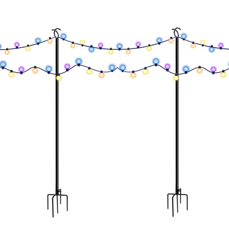 JH-Mech Durable Carbon Steel Poles for Outdoor String Lights