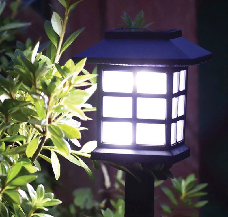 New Solar Garden Lights Outdoor Waterproof Yard Lights Three Colors