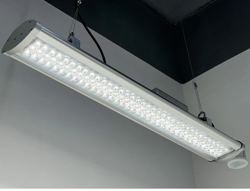 Smart LED Linear High Bay Light Emergency 2-Hour IP65 Waterproof Industrial Warehouse Parking Lot Council Hal Construction Site