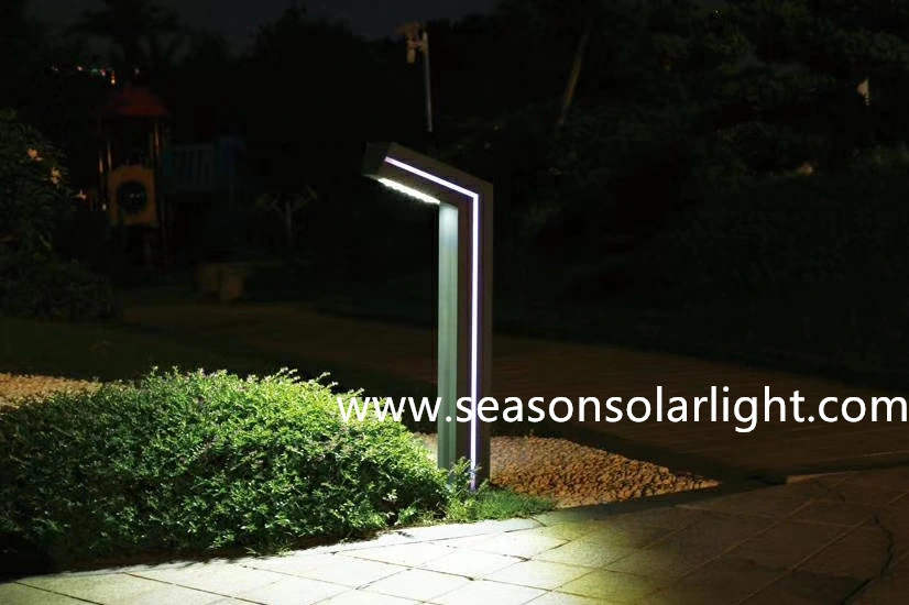 Energy Saving LED Light Lamp Pathway Rechargeable 6W Solar Garden Outdoor Solar Lawn Light with LED Strip Lighting