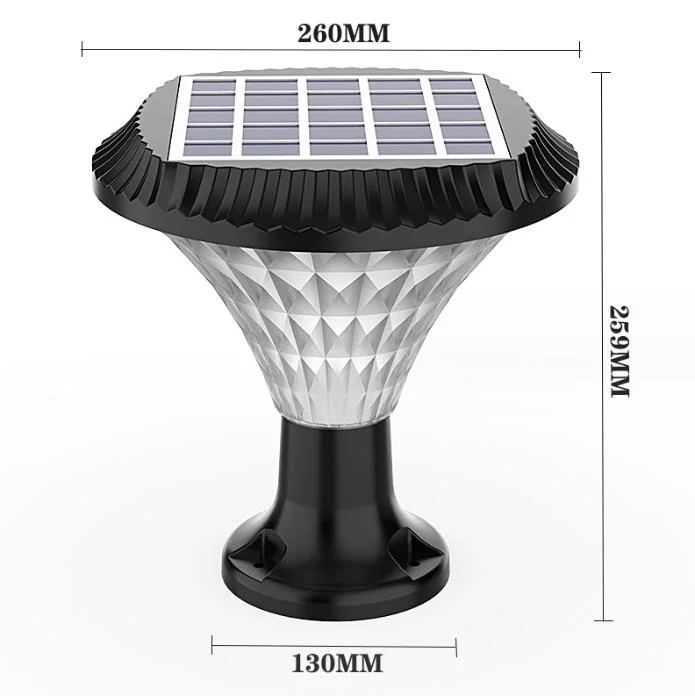 2023 High Power New Decoration ABS Rechargeable Solar Powered Landscape Lighting RGB Solar Garden Lamp LED Outdoor IP65 Waterproof Solar Pathway Light