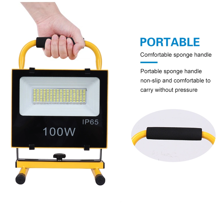 LED Rechargeable Work Portable Outdoor Waterproof 200W LED Flood Light