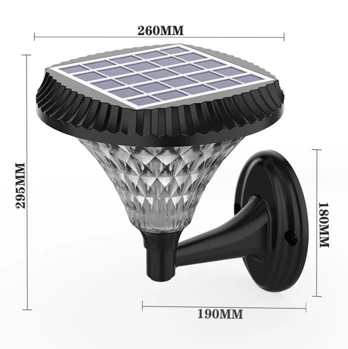 2023 High Power New Decoration ABS Rechargeable Solar Powered Landscape Lighting RGB Solar Garden Lamp LED Outdoor IP65 Waterproof Solar Pathway Light