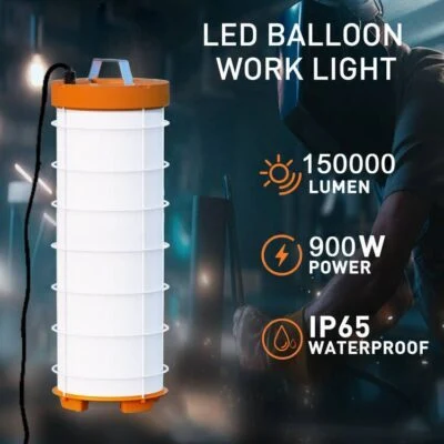 LED Temporary Work Light for Construction Site Use 900 Watt High Lumen High Power Dual Waterproof IP65 High Bay Work Light