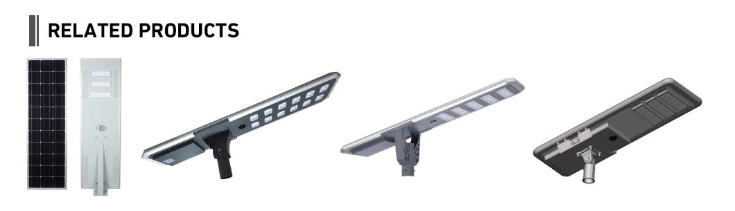 IP67 Waterproof Outdoor All in One Integrated Road LED Energy Saving Solar Panel Power Street Light