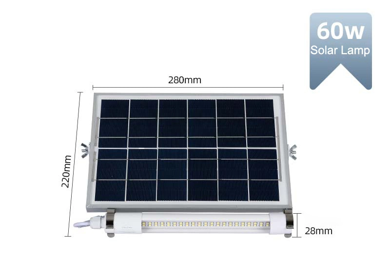 Outdoor IP65 Waterproof 80W Garden Lighting Solar Flood Light