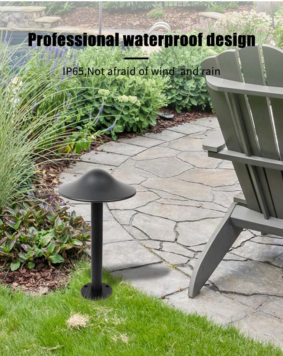 High Quality Aluminum Body Outdoor IP65 Waterproof Courtyard Bollard LED Lawn Lighting