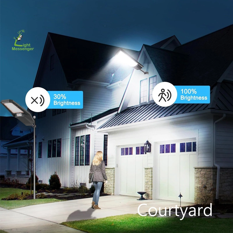 Light Messenger All in One System Powered Streetlight Integrated Lighting Outdoor Garden Courtyard Court Yard Lamps Lamparas Solares Road LED Solar Street Light