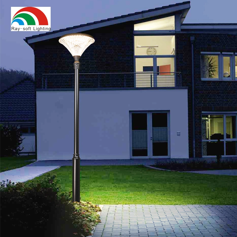 All in One 16W 25W Solar Garden Pole Light IP65 Waterproof for Outdoor Energy-Saving Pathway Solar Yard Light