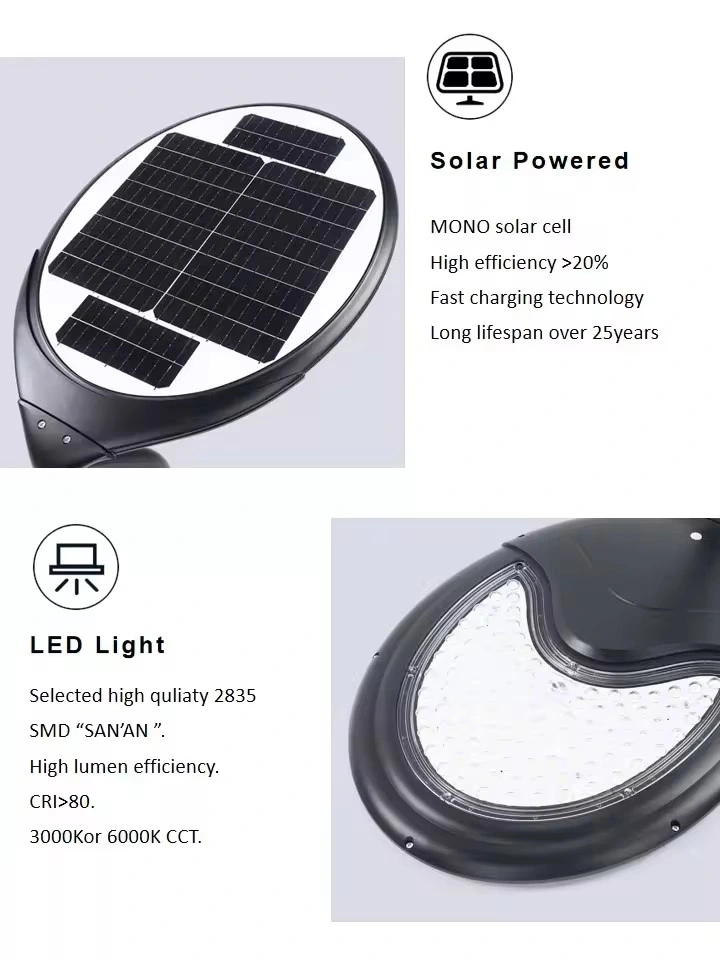 New Outdoor Park Decorative IP65 All in One Integrated LED Street Courtyard Solar Garden Light