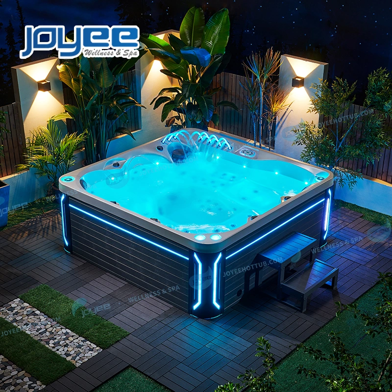 Joyee 6 Places Garden Patio Luxury LED Strip Light in PVC Skirt SPA Hot Tub Whirlpool Outdoor