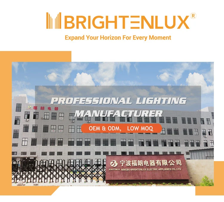 Brightenlux Logo Printing 360 Light Angle 3 Modes Waterproof Long Range Solar LED COB Front-Yard Garden Light