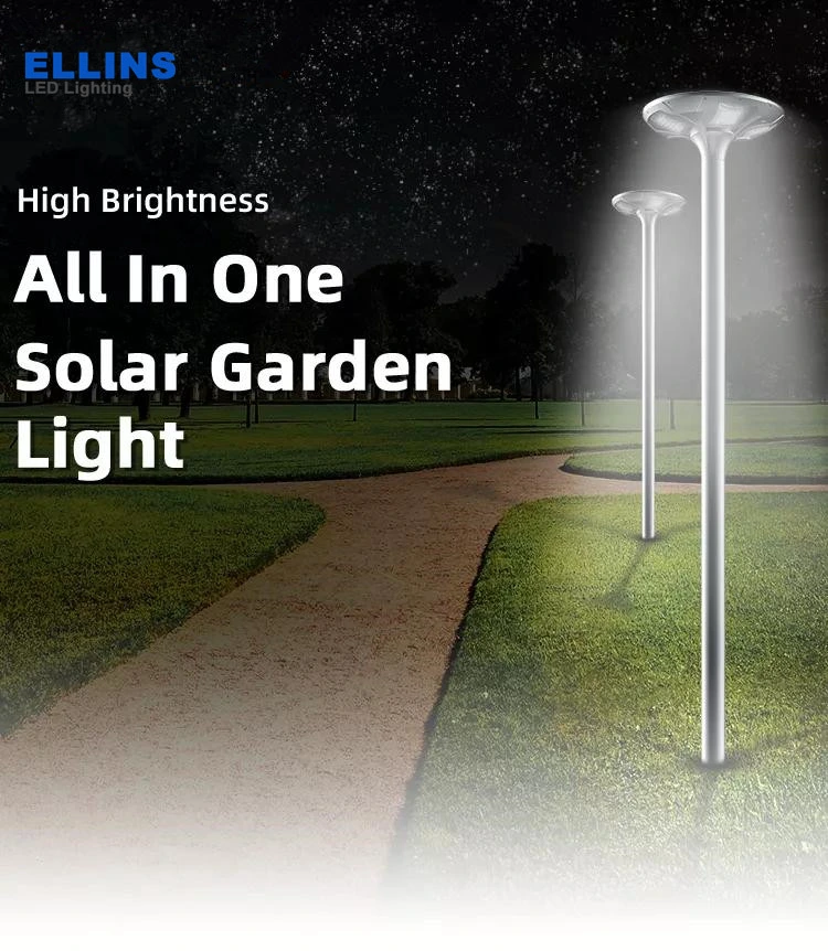 Outdoor Energy Saving Landscape Waterproof UFO Park Solar Powered LED Garden Light