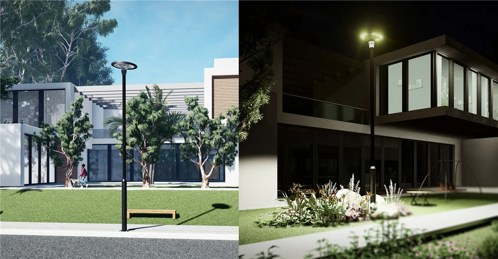 Integrated All in One Solar LED Street Light, Outdoor Lamp for Garden/Wall/Courtyard/Lawn/Highway