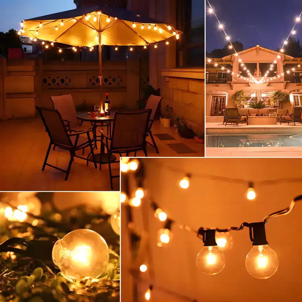 Halolite G40 Tungsten Bulb Waterproof Outdoor Wedding Party Patio String Light