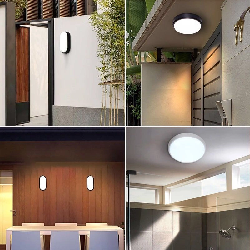 Tri Proof Light Fixture Courtyard Corridor Bathroom Kitchen Indoor Outdoor Motif Wall Lamp LED Ceiling Light for Home Hotel Lighting IP65