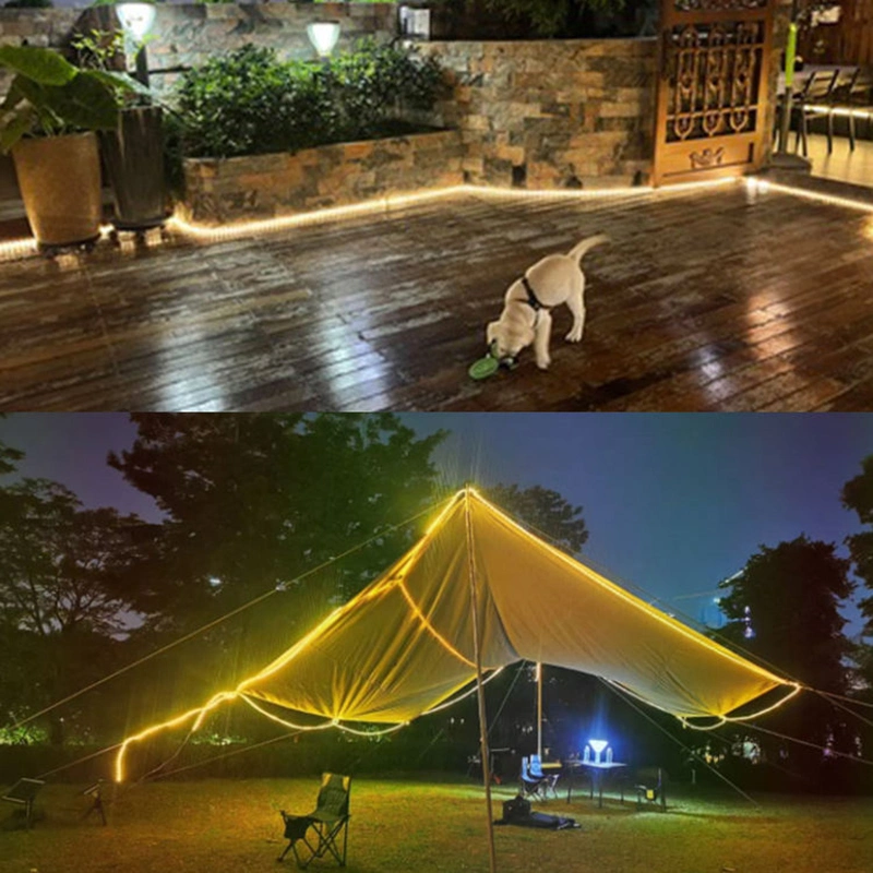 RGB Solar Powered 10m 20m 30m 50m Waterpoor LED Strip Rolls Light