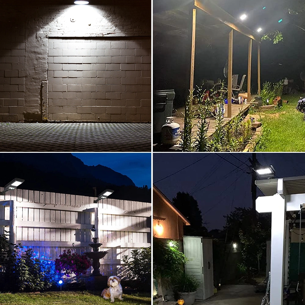 Outdoor Solar Street Light 15W IP65 Waterproof Security 1500lm for Courtyard Solar LED Flood Light Kcd Energy Saving Solar Street Light