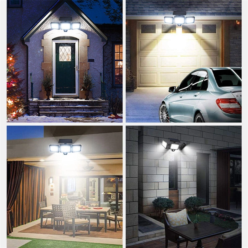 Courtyard Outdoor Lighting Motion Sensor Remote Control LED Solar Wall Light Garden Lights