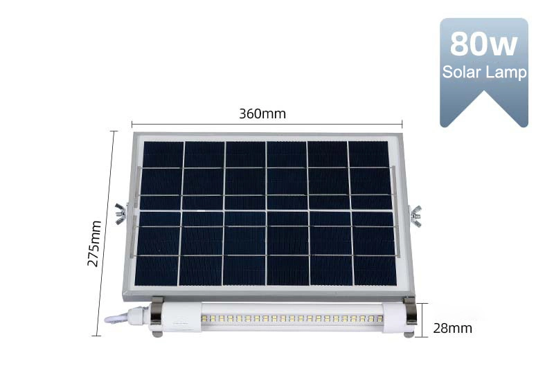 Outdoor IP65 Waterproof 80W Garden Lighting Solar Flood Light