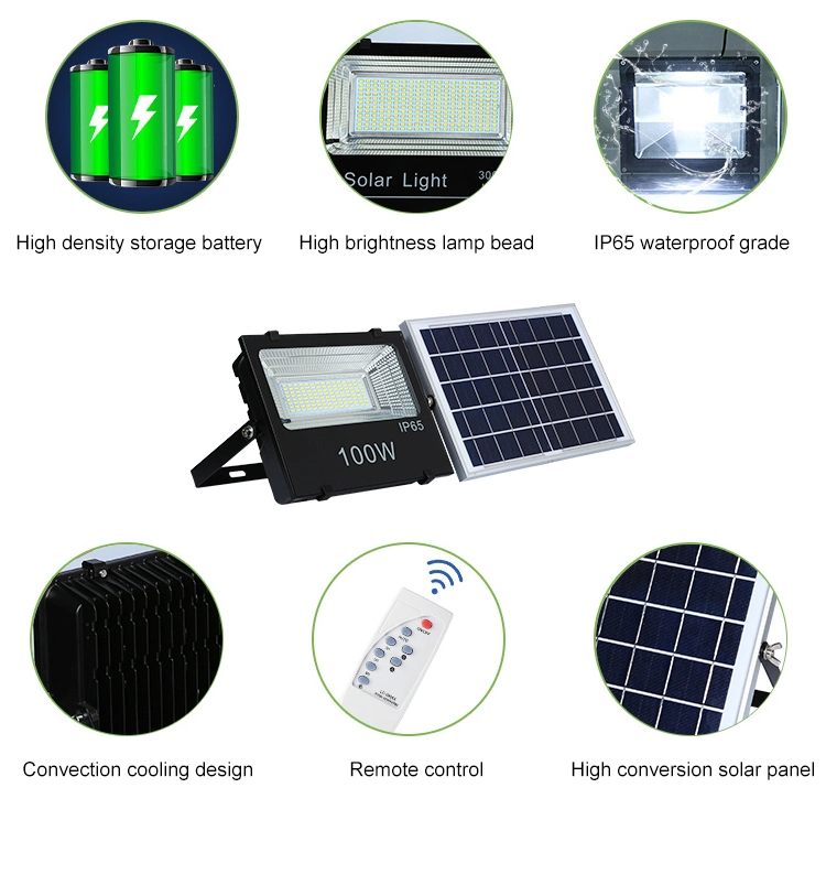 Outdoor Waterproof IP65 Construction Site Construction Solar Flood Light