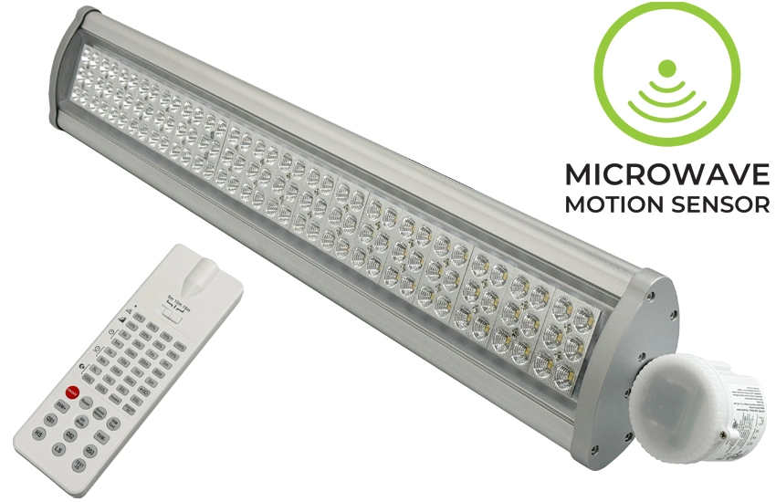 2hours Smart LED Linear High Bay Light IP65 Waterproof for Warehouse Parking Lot Council Hal Construction Site