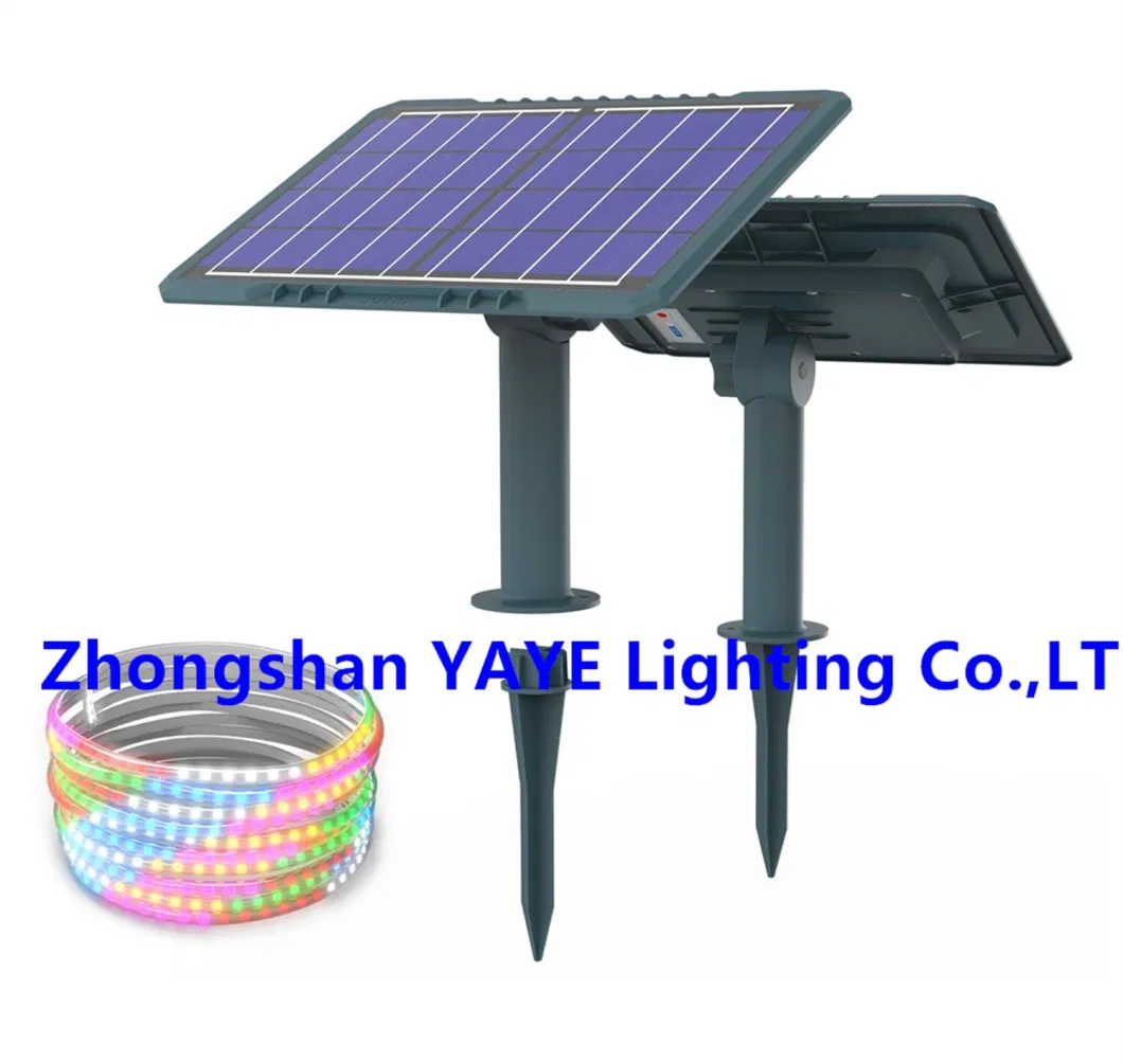 Yaye CE Solar Factory Supplier 50W/100W/200W Outdoor Waterproof IP65 RGB/Single Color LED Strip Garden Christmas Holiday Landscape Decorative Light Manufacturer