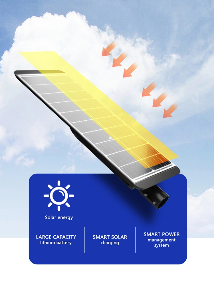 Wholesale Best Price 100W 150W 200W 250W Outdoor Energy Saving Powered Panel Flood Motion Sensor Road Battery Garden Wall LED All in One Solar Street Light