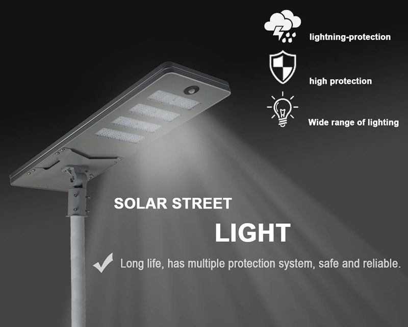 Brightest Dusk Dawn Waterproof Parking Lot 200W 250W LED Solar Street Lighting