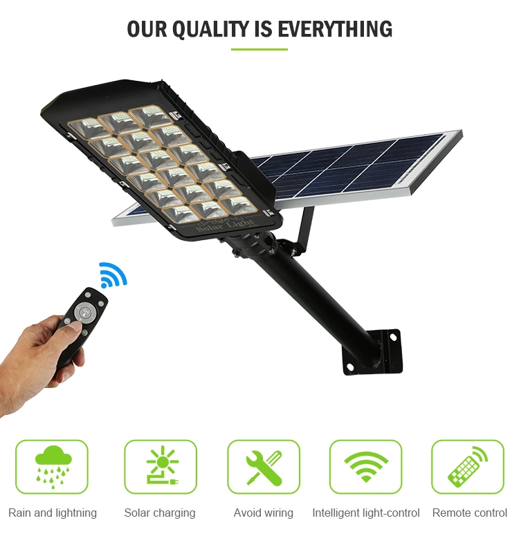 Aluminium Waterproof IP66 Outdoor Wall Mount 50W 80W 100W 150W 200W 300W Solar Garden LED Street Light