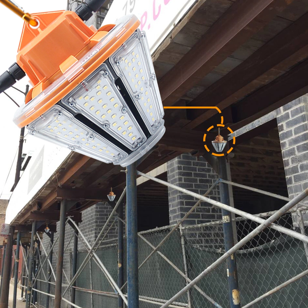 Popular IP65 Construction Site LED Temporary Work Light with Pothook