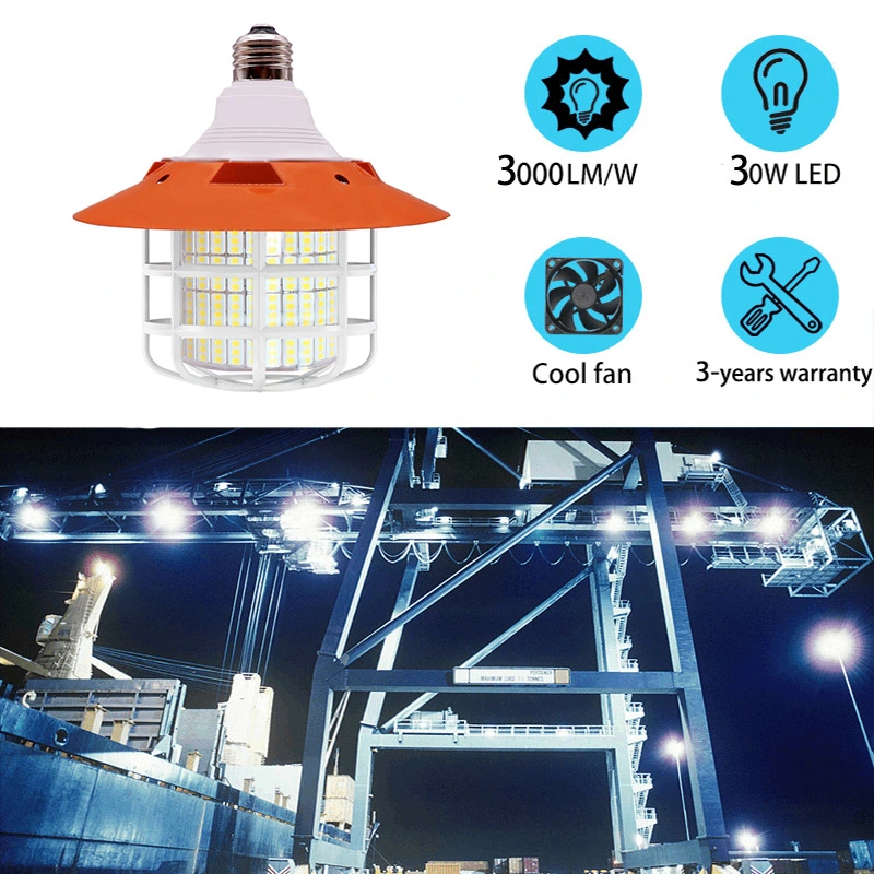 LED 30W Explosion-Proof Camping Light, Double Waterproof IP65, Outdoor and Indoor Construction Site Work Use