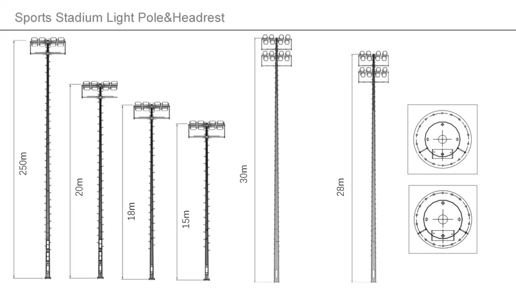 Nighttime Sports Event Illumination 150-220lm/W 100W 200W 300W LED Flood Light 5/10 Years Warranty for Sport Stadium Tennis Project