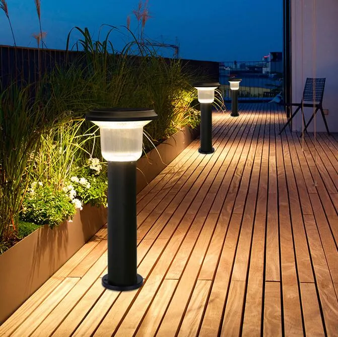 IP65 Outdoor Die-Casting Aluminum Lawn Landscape Pathway LED Lamp Solar Garden Light for Yard Pathway Walkway Decoration Resident