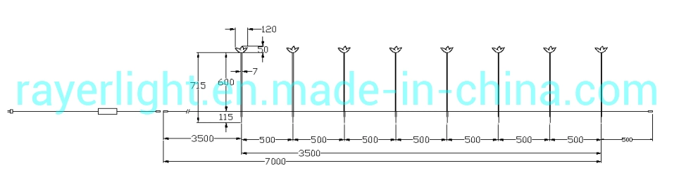 Outdoor Decotation Garden Decoration Light Decorative Light Flower Rose Light