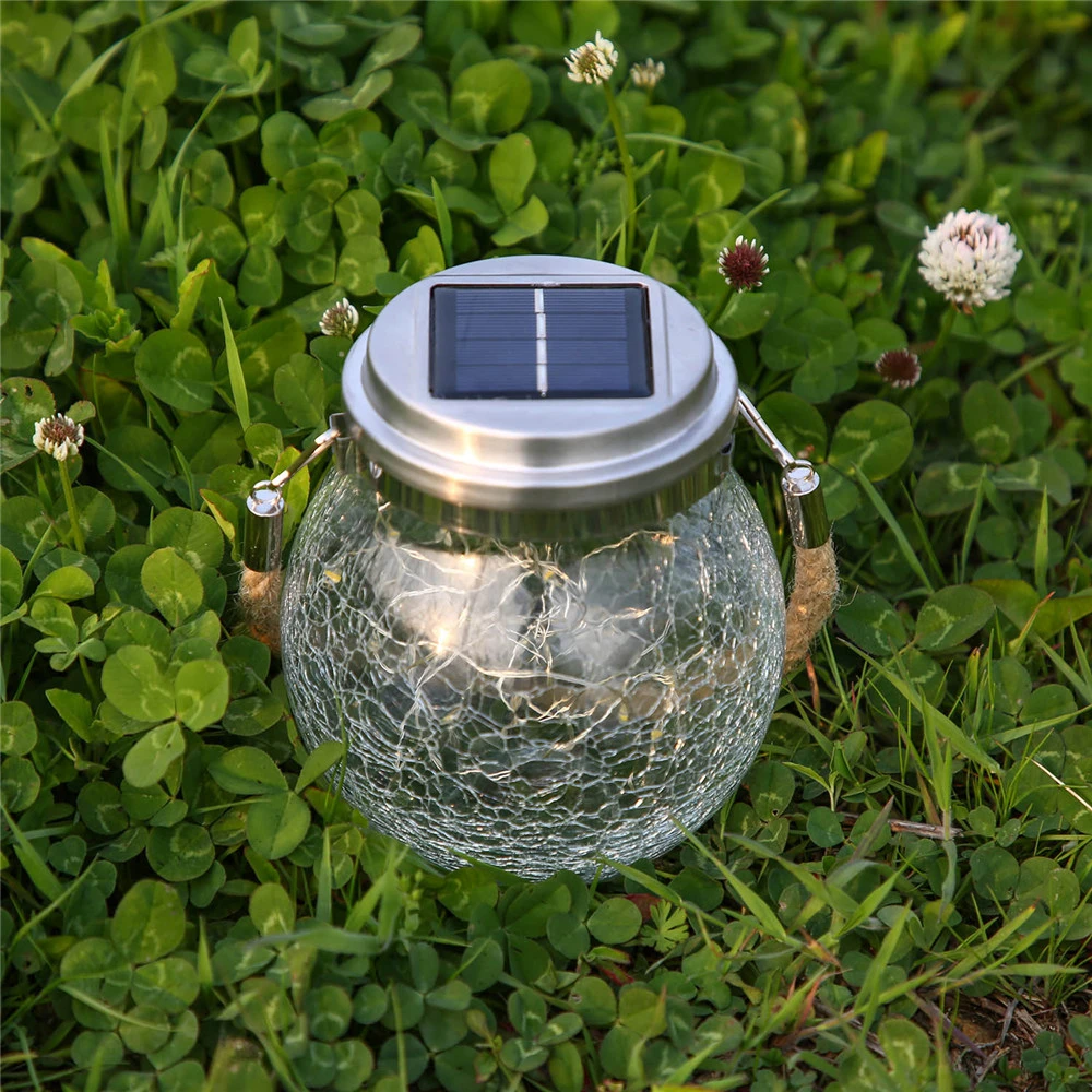 50LED Jar Solar Light for Landscaping Outdoor Christmas New Year Decoration Yard