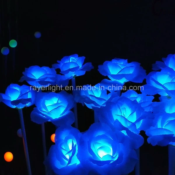 Outdoor Decotation Garden Decoration Light Decorative Light Flower Rose Light