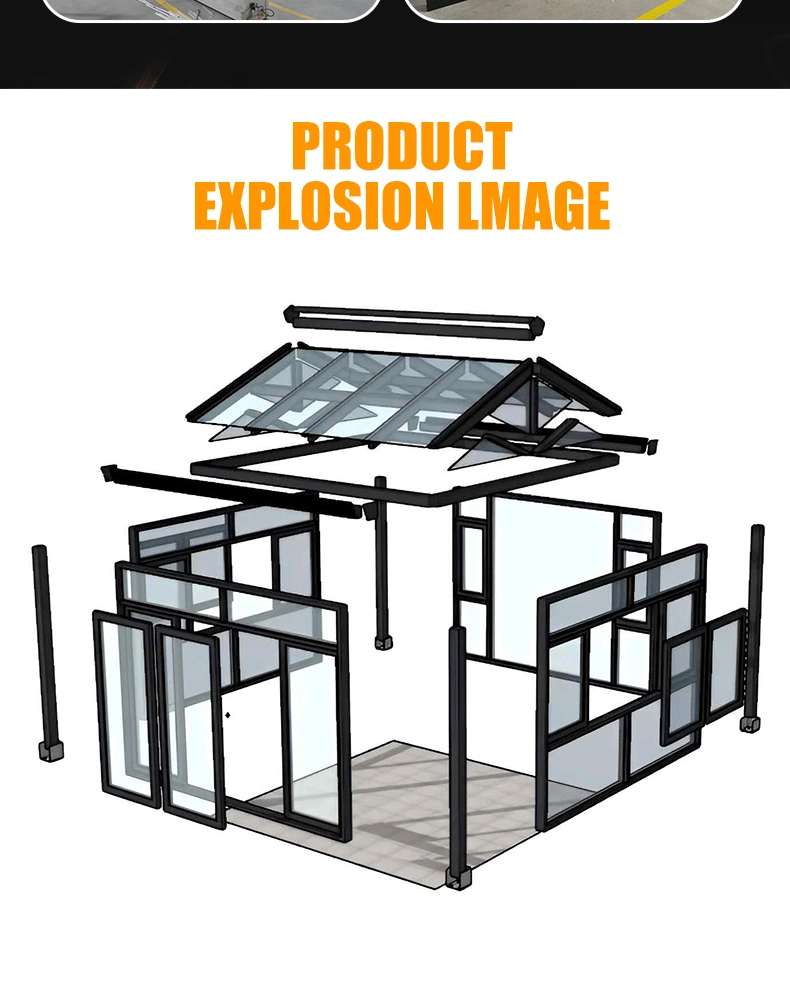 Customizable Noise-Proof Sunlight Room Courtyard Glass Sunlight Room Modern Garden