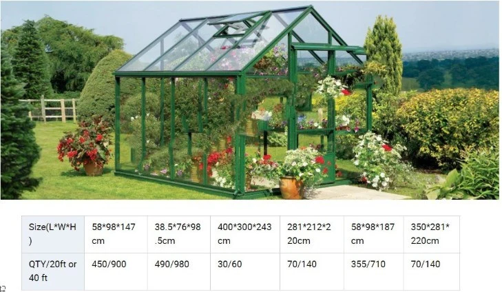 2024 Hot Sale Venlo PC Sheet Greenhouse Polycarbonate Sheet Hydroponics Green Houses Aluminum Frame Garden Greenhouse for Sale Single Span Flower Greenhouses