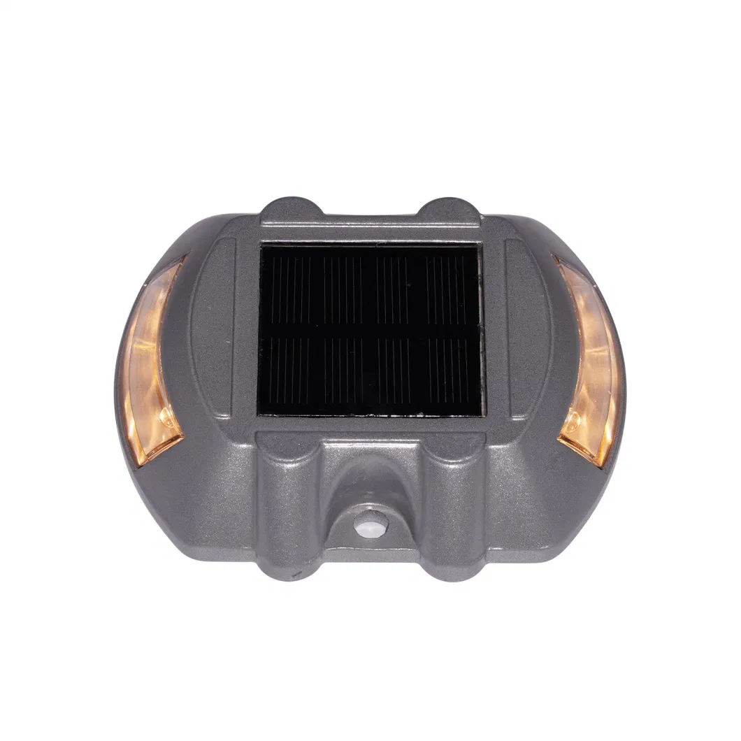 6 LED Solar Road Stud Lighting Aluminum Outdoor Waterproof Road Driveway Dock Path Ground Light