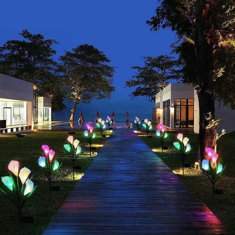 Hot Sale Outdoor Waterproof Flower Decorative Solar Lights for Garden Decoration